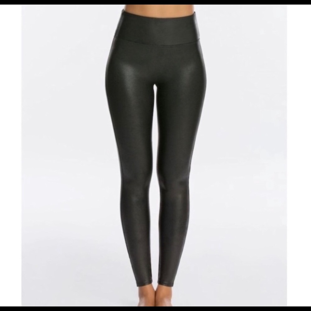 Spanx Faux Leather Leggings - Black